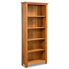 Shaker Mission Solid Oak 5 Shelf Bookcase