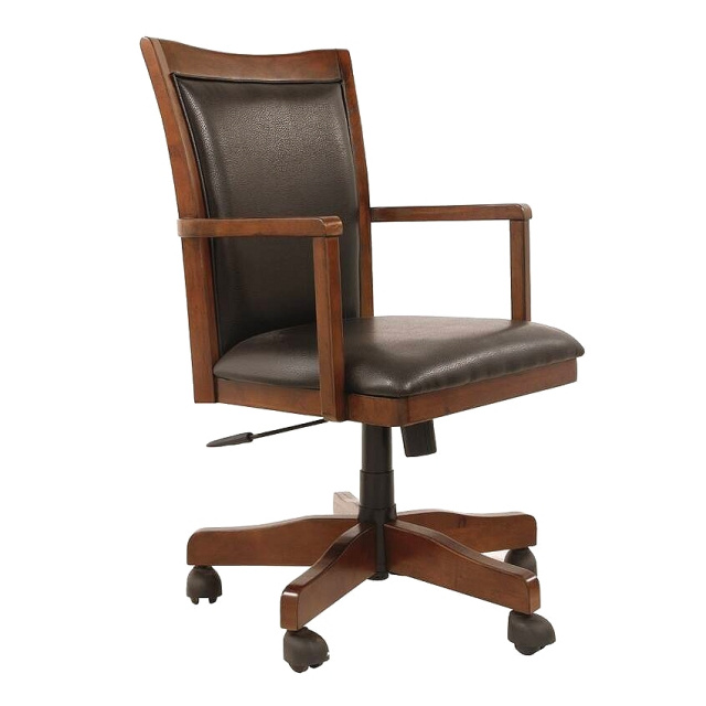 Mission Craftsman Oak Leather Executive, Mission Style Leather Chairs